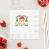 Pickleball Weihnachten  Serviette (Beispiel)