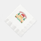 Pickleball Weihnachten  Serviette (Ecke)