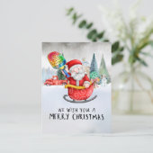 Pickleball Weihnachten Thema mit dem Weihnachtsman (Stehend Vorderseite)