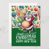 Pickleball Weihnachten Thema mit dem Weihnachtsman (Vorne/Hinten)