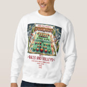 Pickleball Weihnachten, Uguler Weihnachtskraut Sweatshirt (Vorderseite)