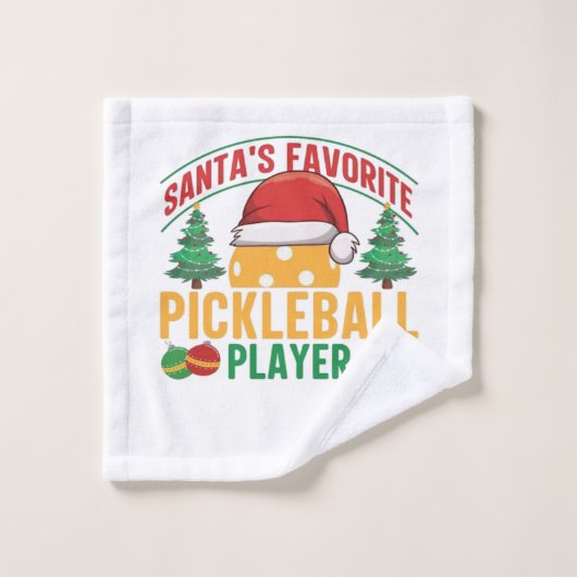 Pickleball Weihnachten Waschlappen (Waschlappen)
