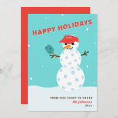 Pickleball Weihnachten Weihnachten Humorvolle Snow (Vorne/Hinten)