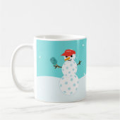 Pickleball Weihnachten Weihnachten Humorvolle Snow Kaffeetasse (Links)