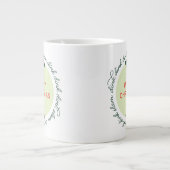 Pickleball Weihnachts-Jahrgang Jumbo-Tasse (Vorderseite)