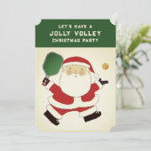 Pickleball Weihnachts-Party Einladungen (Stehend Vorderseite)