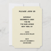 Pickleball Weihnachts-Party Einladungen (Rückseite)