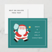 Pickleball Weihnachts-Postkarte Feiertagspostkarte (Vorne/Hinten)