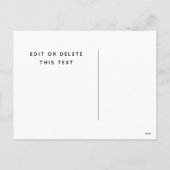 Pickleball Weihnachts-Postkarte Feiertagspostkarte (Rückseite)