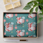 Pickleball Weihnachts-Weihnachtszettel Seidenpapier (Geschenk)