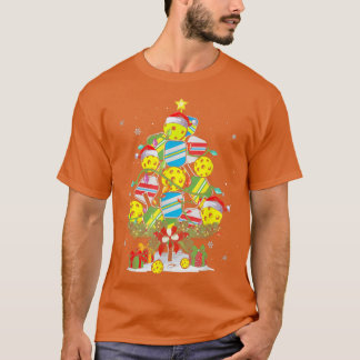 Pickleball Weihnachtsbaum WeihnachtsLICHT T-Shirt