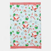 Pickleball-Weihnachtsfeier Geschirrtuch (Vertikal)