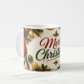 Pickleball-Weihnachtsfeier Kaffeetasse (Vorderseite Links)