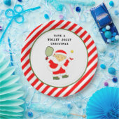 Pickleball Weihnachtsfeier Pappteller (Party)