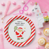 Pickleball Weihnachtsfeier Pappteller (Party)