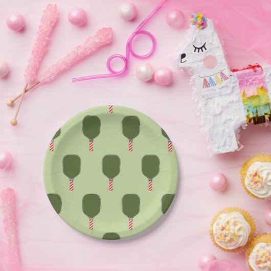 Pickleball Weihnachtsfeier Pappteller (Party)