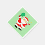 Pickleball Weihnachtsfeier Serviette (Ecke)