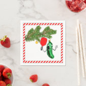 Pickleball Weihnachtsfeier Serviette (Beispiel)