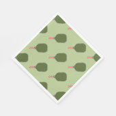 Pickleball-Weihnachtsfeier Serviette (Ecke)
