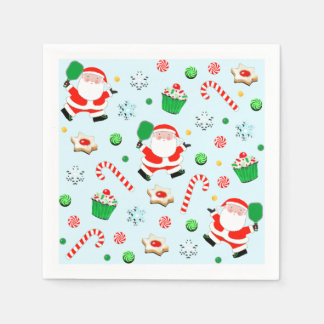 Pickleball Weihnachtsfeier Serviette