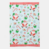 Pickleball Weihnachtsfeiertag Geschirrtuch (Vertikal)