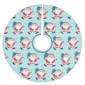 Pickleball Weihnachtsfeiertag Polyester Weihnachtsbaumdecke (Vorderseite)