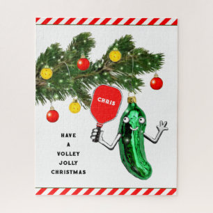 Pickleball Weihnachtsfeiertag Puzzle