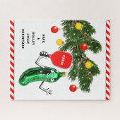 Pickleball Weihnachtsfeiertag Puzzle (Horizontal)