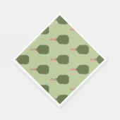 Pickleball Weihnachtsfeiertag Serviette (Ecke)