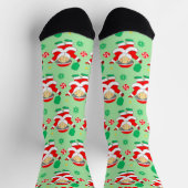 Pickleball Weihnachtsfeiertag Socken (Oben)