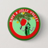 Pickleball Weihnachtsgeschenk-Button Button (Vorderseite)