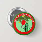 Pickleball Weihnachtsgeschenk-Button Button (Vorne & Hinten)