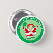 Pickleball Weihnachtsgeschenk-Button Button (Vorne & Hinten)