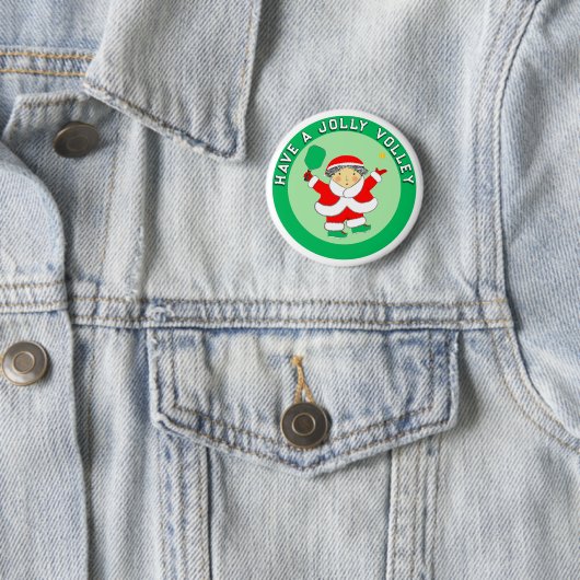 Pickleball Weihnachtsgeschenk-Button Button (Beispiel)
