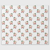 Pickleball Weihnachtsgeschenk Geschenkpapier (Flach)