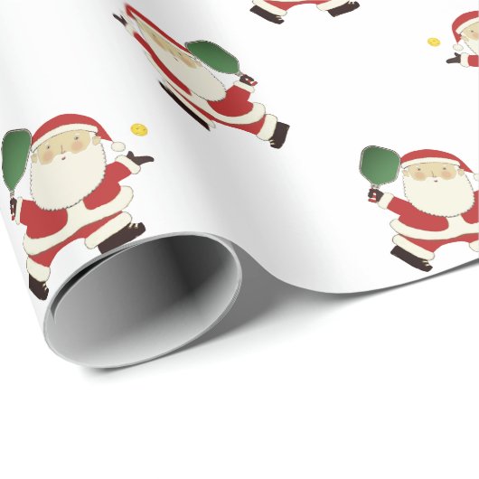 Pickleball Weihnachtsgeschenk Geschenkpapier (Rolleneckpunkt)