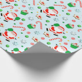 Pickleball Weihnachtsgeschenk Geschenkpapier (Ecke)