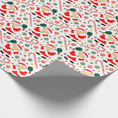 Pickleball Weihnachtsgeschenk Geschenkpapier (Ecke)