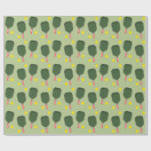 Pickleball Weihnachtsgeschenk Geschenkpapier (Flach)