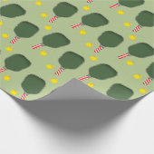 Pickleball Weihnachtsgeschenk Geschenkpapier (Ecke)