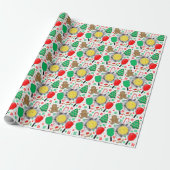 Pickleball-Weihnachtsgeschenk Geschenkpapier (Ungerollt)