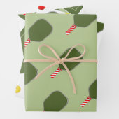 Pickleball Weihnachtsgeschenk Geschenkpapier Set (Beispiel)