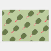 Pickleball Weihnachtsgeschenk Geschenkpapier Set (Vorderseite)