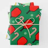 Pickleball Weihnachtsgeschenk Geschenkpapier Set (Beispiel)