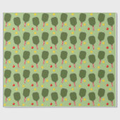 Pickleball Weihnachtsgeschenk Wrapping Paper Geschenkpapier (Flach)
