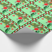Pickleball Weihnachtsgeschenk Wrapping Paper Geschenkpapier (Ecke)