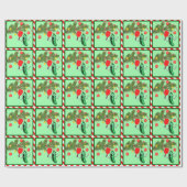 Pickleball Weihnachtsgeschenk Wrapping Paper Geschenkpapier (Flach)