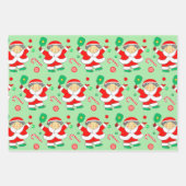 Pickleball Weihnachtsgeschenk Wrapping Paper Geschenkpapier Set (Vorderseite)