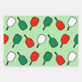 Pickleball Weihnachtsgeschenk Wrapping Paper Geschenkpapier Set (Vorderseite 2)