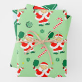 Pickleball Weihnachtsgeschenk Wrapping Paper Geschenkpapier Set (Beispiel)